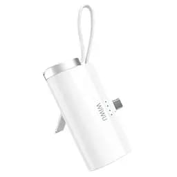 Портативний ЗП Power Bank Wiwu W026 2 in 1 Type-C з БЗП For Apple Watch 15W 5000 mAh White - мініатюра 2