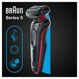 Електробритва Braun Series 5 51-R1000s BLACK / RED - мініатюра 7