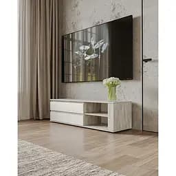 Тумба Moreli T-205 1500x430x450 мм білий бетон (mo-t205-beton)