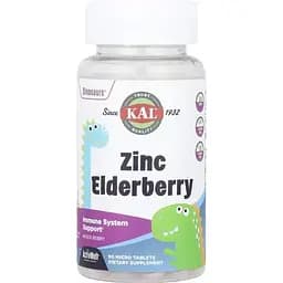 Аминокислота KAL Dinosaurs Zinc Elderberry, 90 таблеток vit0003951