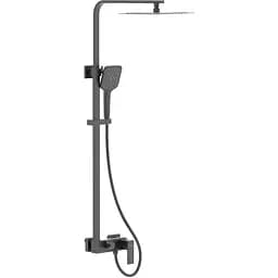 Душова система із виливом Imprese Violik верхній душ 250x250 мм ABS black matt t030B10810SQ, Чорний матовий