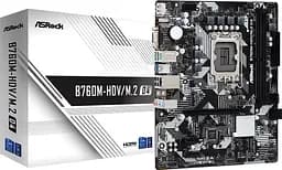 ASRock B760M-HDV/M.2 D4 (1700/B760, 2*DDR4, 1xPCIex16, 4xSATAІІІ, 3xM.2, GLan, 7.1ch, mATX) (B760M-HDV/M.2 D4)