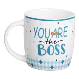 Чашка порцелянова YOU ARE THE BOSS 450 мл чоловіча Liling Rongxiang Ceramic RX-N240278YBOSS