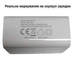 Швидка USB зарядка GaN 5V-3A, 9V-2A, 12V-1.5A, макс. потужність 18 Ватт + USB кабель 1метр Nectronix TRG-160 (101225) - мініатюра 4
