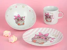 Тарілка дитяча обідня порцелянова Limited Edition Owl 18см (YF6031-1) - мініатюра 2