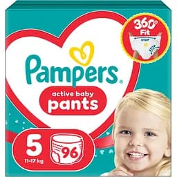 Підгузки-трусики Pampers Active Baby Pants Розмір 5 (11-17 кг) 96 шт. 