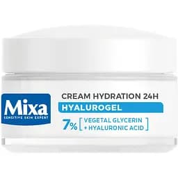 Крем-гель для обличчя Mixa Hydrating Hyalurogel для нормальної зневодненої чутливої шкіри 50 мл