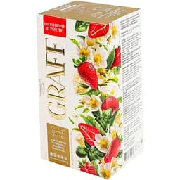 Уцінка. Чай зелений Graff Полуничне ігристе/ Sparkling Strawberry з ароматом полуниці та базиліка 20 шт. x 1.5 г  - мініатюра 3