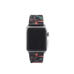 Ремінець Creasted для годинника Apple Watch 42 мм 44 мм силіконовий з пряжкою, Camouflage with orange - мініатюра 3