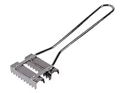 Рибочистка подвійна ніж для чищення риби від луски, скребок для чищення риби, Kitchen Master Сріблястий 87189