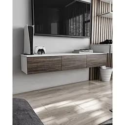 Тумба підвісна Moreli Т-221 500x242x360 мм білий венге аруша (mo-t221-white-arusha)