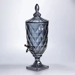 Лимонадниця з краном скляна Yiwu 3 л HP-19-305 Сіра