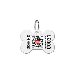 Адресник для собак і котів персоналізований Waudog Smart ID з QR паспортом, NASA, S, діаметр 31 мм - мініатюра 3