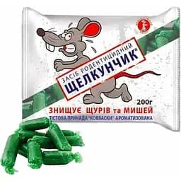 Родентицид від мишей та щурів Agro-Market ковбаски Лускунчик (тісто, пакет) 200 г (175161)