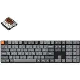 Клавіатура Keychron K5 Max 108Key, Gateron MX 2.0 Brown, WL/BT/USB-A, QMK, White Led, Black