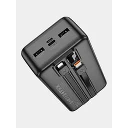 Повербанк чорний батарея 30000mAh зовнішній акумулятор Power bank HOCO J118B Speed ​​energy - мініатюра 3