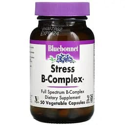 Стрес В-комплекс Bluebonnet Nutrition 50 вегетаріанських капсул