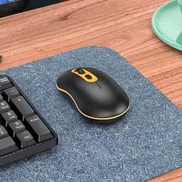 Миша Hoco GM21 Platinum Wireless Black [93364] - мініатюра 5