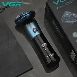 Електробритва VGR V-326 швидке та комфортне гоління чорно-блакитна (41590-16010_483) - мініатюра 5