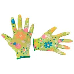 Рукавички захисні Intertool садові нітрилові 8" зелена (в упаковці 12 шт.)