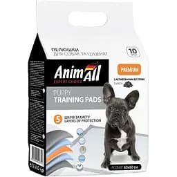 Пелюшки для собак та цуценят AnimAll Puppy Training Pads з активованим вугіллям, 60х60 см, 10 шт.