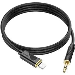 Аудиоадаптер Hoco UPA30 Friend для преобразования цифрового аудио iP 1 м черный