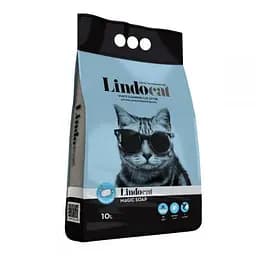 Бентонитовый наполнитель Lindocat Magic Soap с ароматом мыла большая гранула 10 л