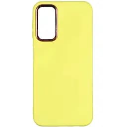Чохол Silicone Cover Metal frame AA Samsung Galaxy A14 4G/5G Yellow