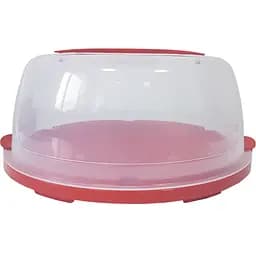 Тортовница Irak Plastik, 28,5х17 см, красная (SA200)