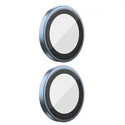 Захисне скло BlueO Metal на камеру для Apple iPhone 16 (6.1) / 16 Plus (6.7) Синій / Blue