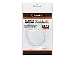 Кабель REAL-EL Pro USB - micro USB V 2.0 (M/M), 0.6 м, білий (EL123500022) - мініатюра 2