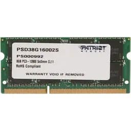 Модуль пам'яті Patriot Signature Line SO-DIMM DDR3 8GB 1600MHz (PSD38G16002S)