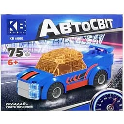 Детский конструктор-машинка Limo Toy KB 6000(Blue) от 6 лет, 75 деталей