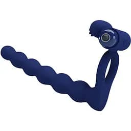 Віброкільце Pretty Love Hercules Penis Sheath III 15.3 см синій