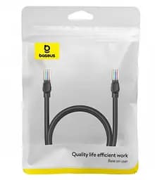 Кабель патч-корд RJ45 Baseus High Speed CAT5 Gigabit Ethernet Cable (Round Cable) 3m B00133206111-04 Black - мініатюра 5