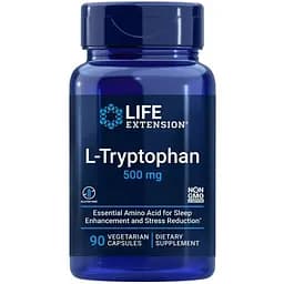 Аминокислота Life Extension L-Tryptophan 500 мг 90 вегакапсул