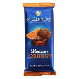 Шоколад черный Millennium с муссовой и апельсиновой начинкой 135 г (779430)