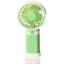 Дитячий портативний USB-вентилятор з підставкою під телефон зелений (Х31)