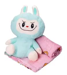 Детский набор Игрушка плед Лабуба голубой мягкая игрушка с пледом для детей