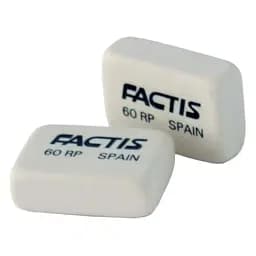 Гумка прямокутна FACTIS 60RCCNF Білий