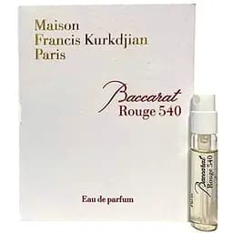 Парфюмированная вода оригинал Maison Francis Kurkdjian Baccarat Rouge 540 2 мл