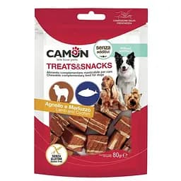 Кубики з ягням і тріскою Camon (80г), ласощі для собак