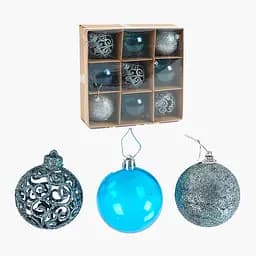 Новорічні прикраси 9 штук C67519