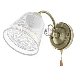 Бра Brille LK-637W/1 E27 AB настенное накладное классическое