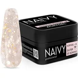 Акриловий гель Naivy Professional Gliter №03 Sowing 30 мл