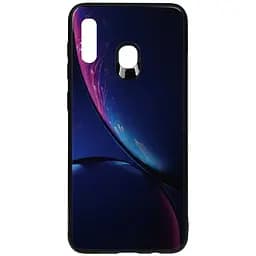 Чохол-накладка Toto Print Glass Space Case Samsung Galaxy A20/A30 Blue