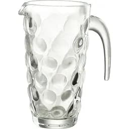 Графин J-line стеклянный из прозрачного рельефного стекла с эффектом пузырьков 1 л (30660)