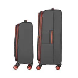 2E Набір валіз 2E, Trek, (M+S), TSA, 4 колеса, + 2 рюкзаки Cabin (2E-BPET-CABIN-BK), поліестр, сірий - мініатюра 7