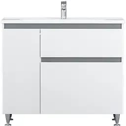 Тумба підлогова AM.PM X - Joy 100 см лівобічна з умывальником (M85-FSL10026-WC10026WG38)