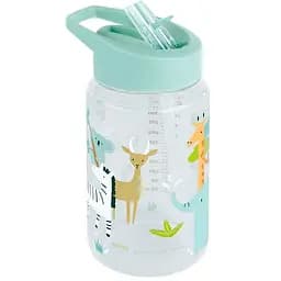 Поїльник-непроливайка Miniland Jungle Bottle з трубочкою 450 мл (89622)